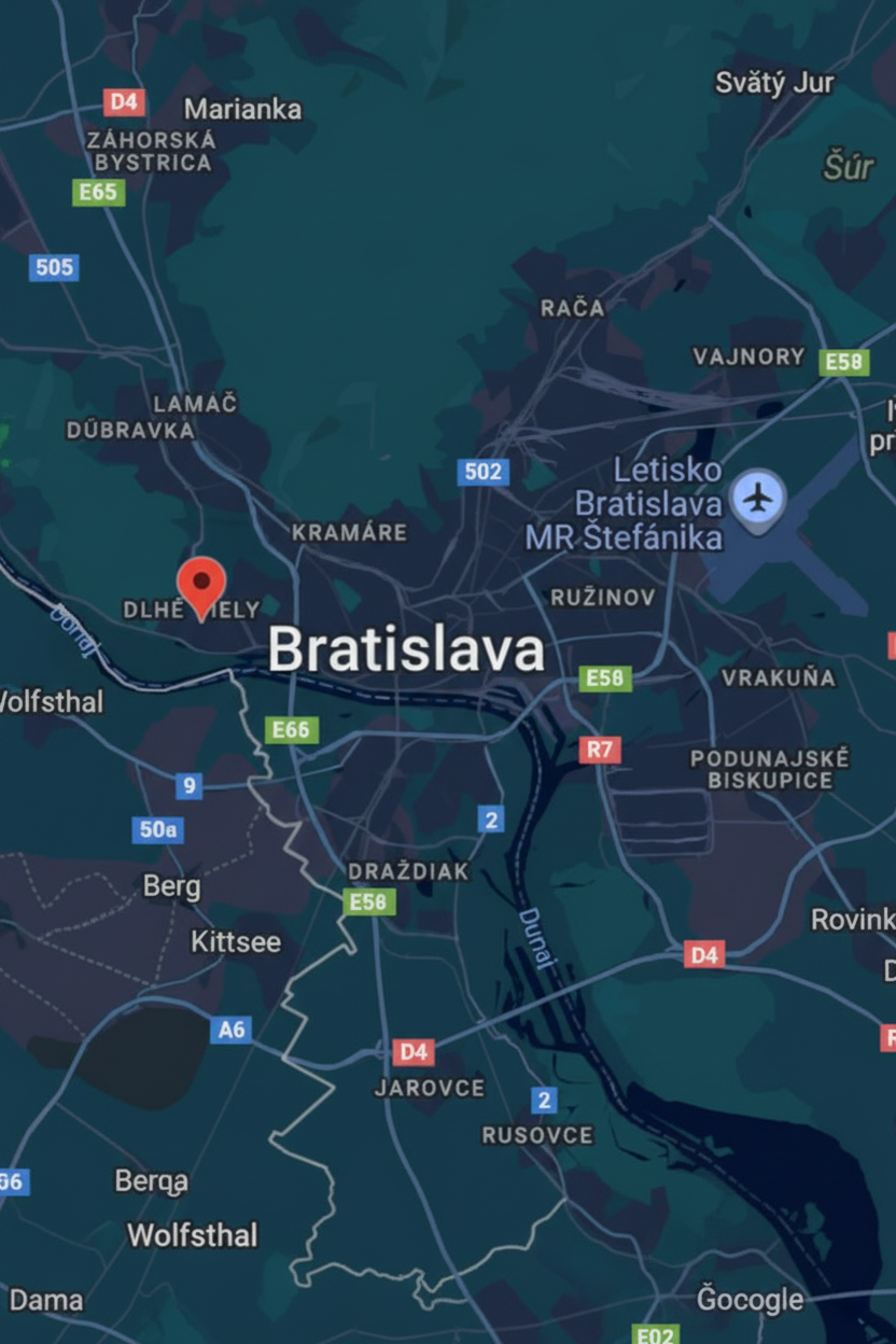 Bratislava map sharpened