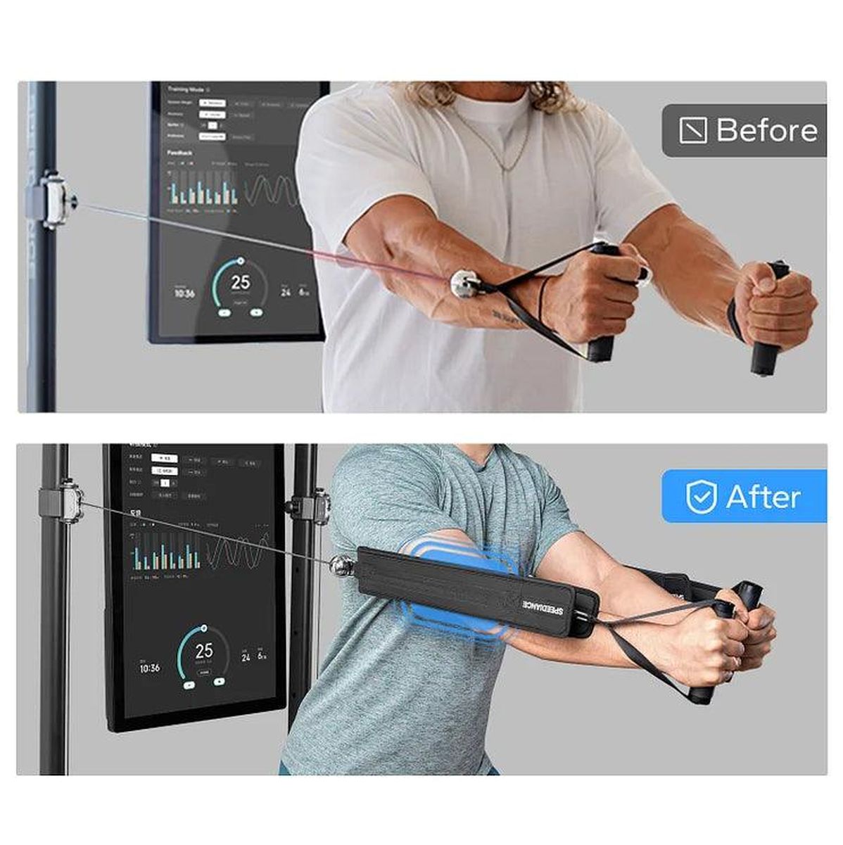 Prodlužovací pásy pro chytrou domácí posilovnu Speediance